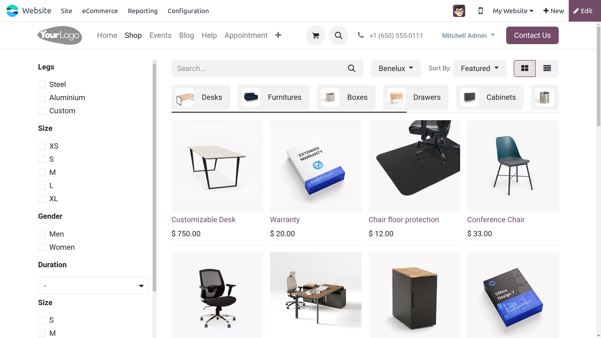 Odoo eCommerce